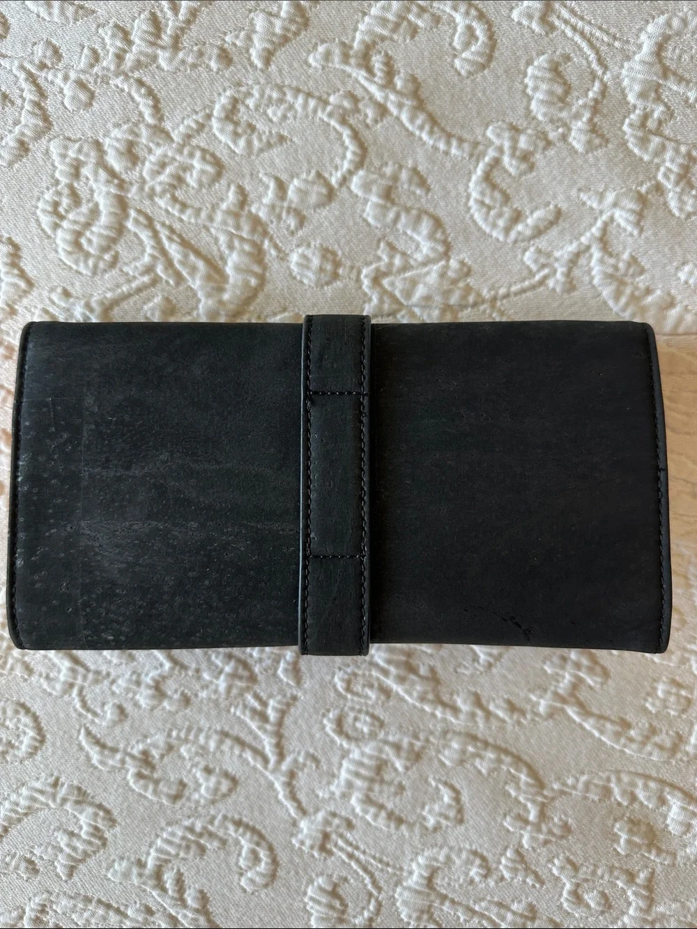 Laflore Paris - Moimoi: Elegant Black Cork Jewelry Pouch *Discontinued Item*